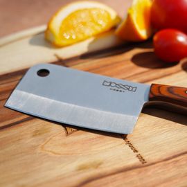 [MOSSY] Mini Chinese Knife - Smooth Soft Blade for Effortless Cutting, Integrated Body & Precision Power